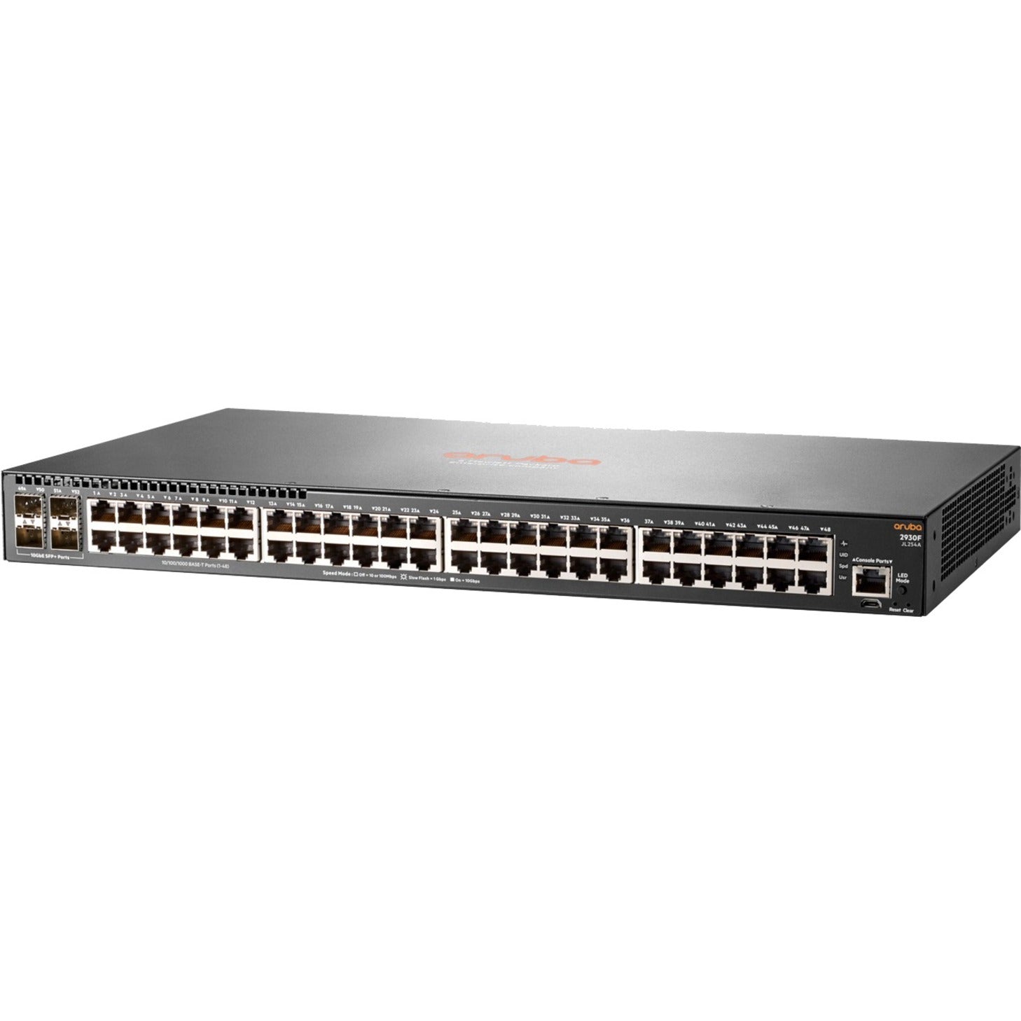 HPE Aruba 2930F 48G 4SFP+ Switch, Gigabit Ethernet, 10 Gigabit Ethernet, Lifetime Warranty