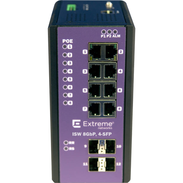 Extreme Networks 16804 ISW 8GBP,4-SFP Ethernet Switch, 8 Gigabit Ethernet Ports, 4 SFP+ Slots
