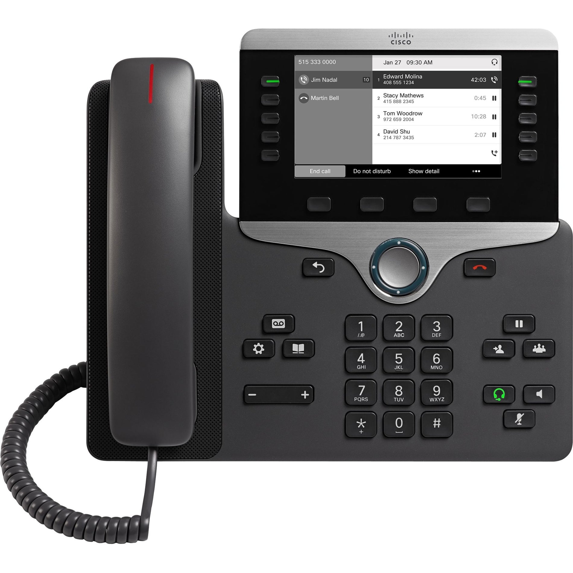 Cisco CP-8811-3PCC-K9= IP Phone 8811, 5 Phone Lines, Speakerphone, Charcoal