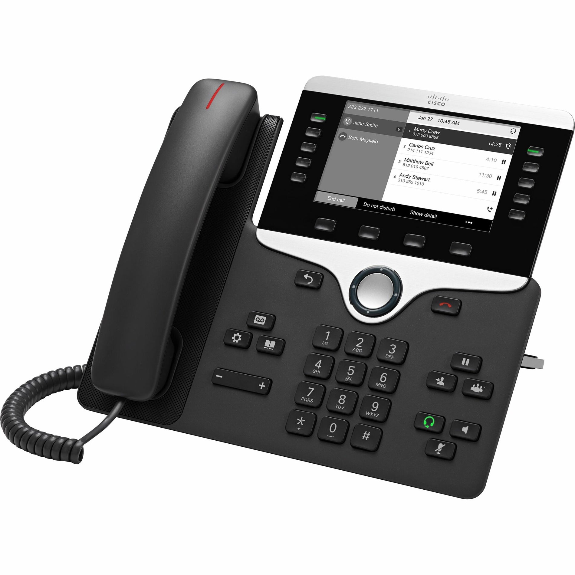 Cisco CP-8811-3PCC-K9= IP Phone 8811, 5 Phone Lines, Speakerphone, Charcoal