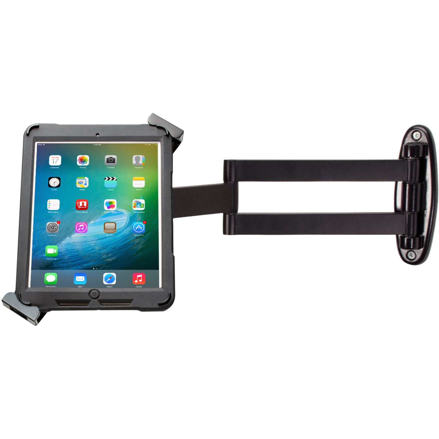 CTA Digital PAD-ASWM Articulating Security Wall Mount for 7-13 Inch Tablets, Compatible with iPad, Surface Pro, Galaxy Tab, and More