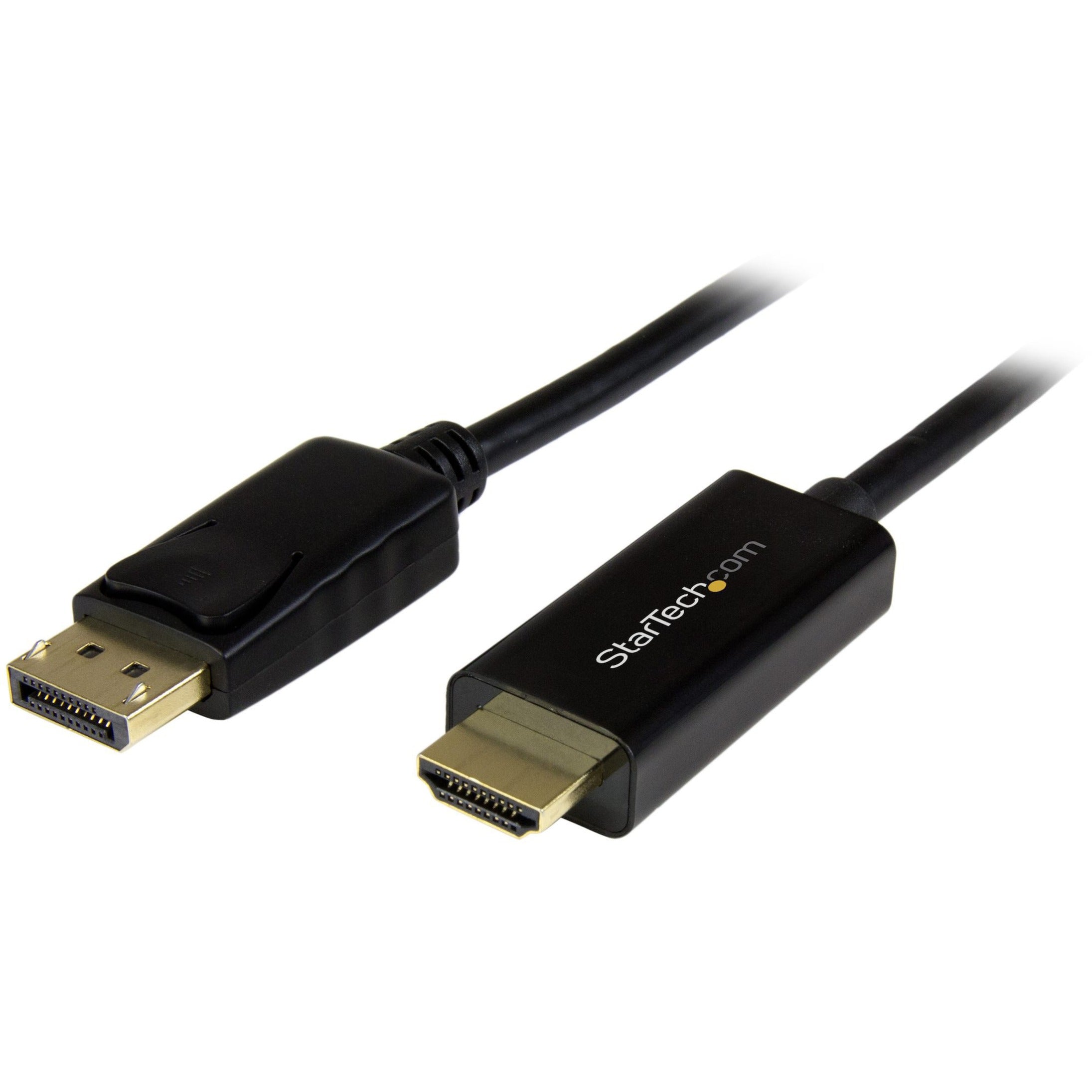 StarTech.com DP2HDMM3MB DisplayPort to HDMI Adapter Cable - 3 m (10 ft.) - Ultra HD 4K 30 Hz, Built-in Cable