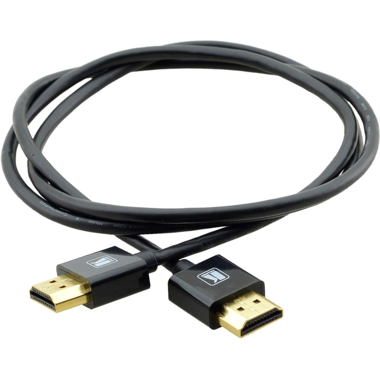 Kramer C-HM/HM/PICO/BK-3 Ultra Slim HDMI Cable, 2.95 ft, Flexible, Black