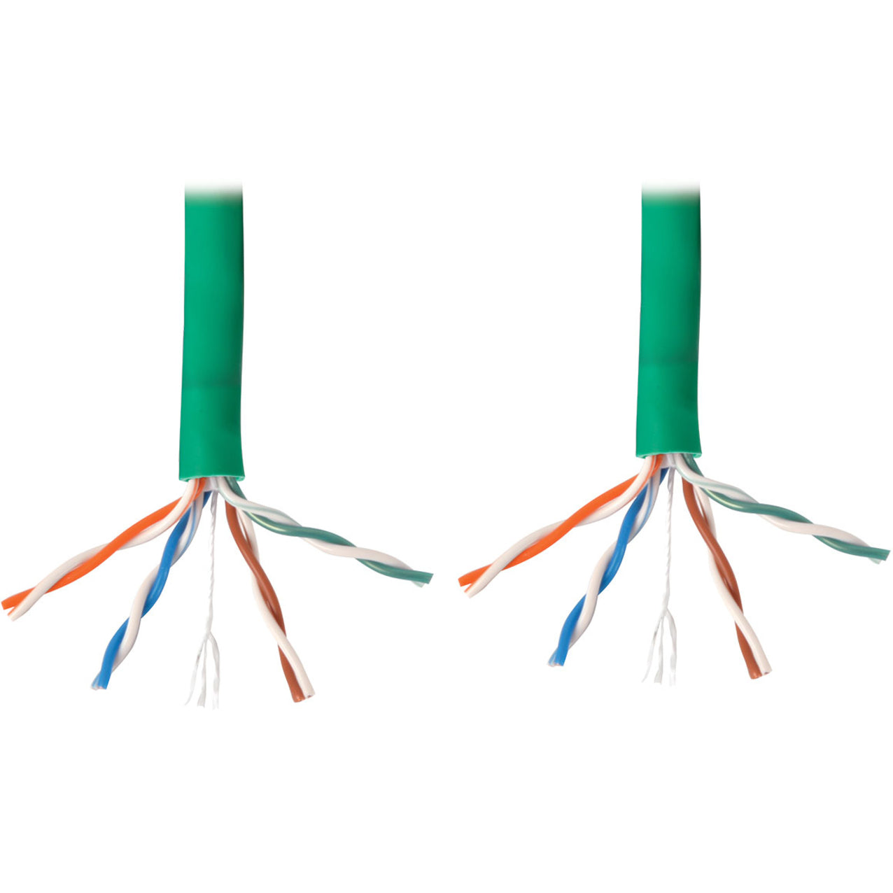 Tripp Lite N224-01K-GN Cat6 Gigabit Bulk Solid-Core Plenum-Rated PVC Cable, Green, 1000 ft
