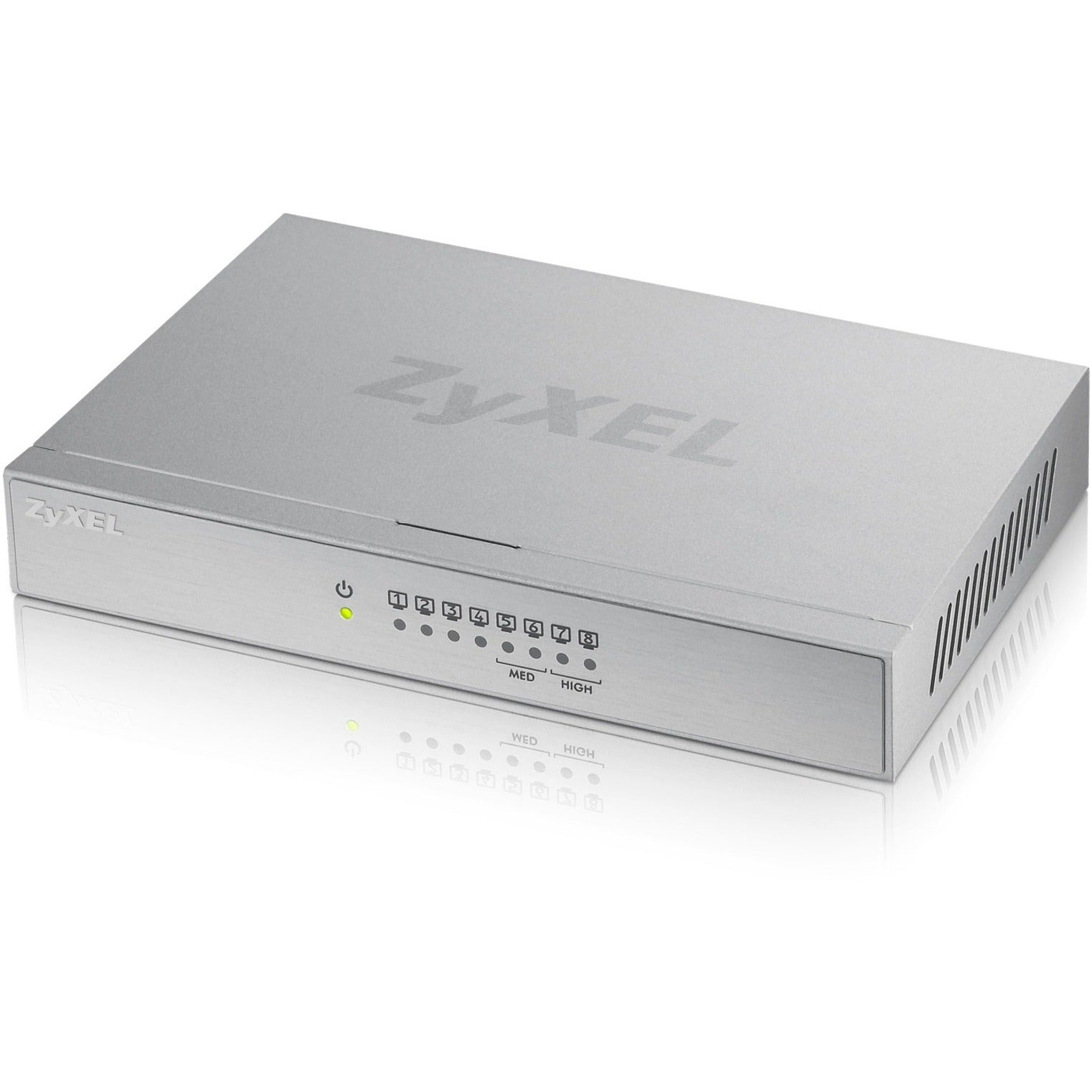 ZYXEL GS108BV3 8-Port Desktop Gigabit Ethernet Switch, 5 Year Warranty, RoHS Certified