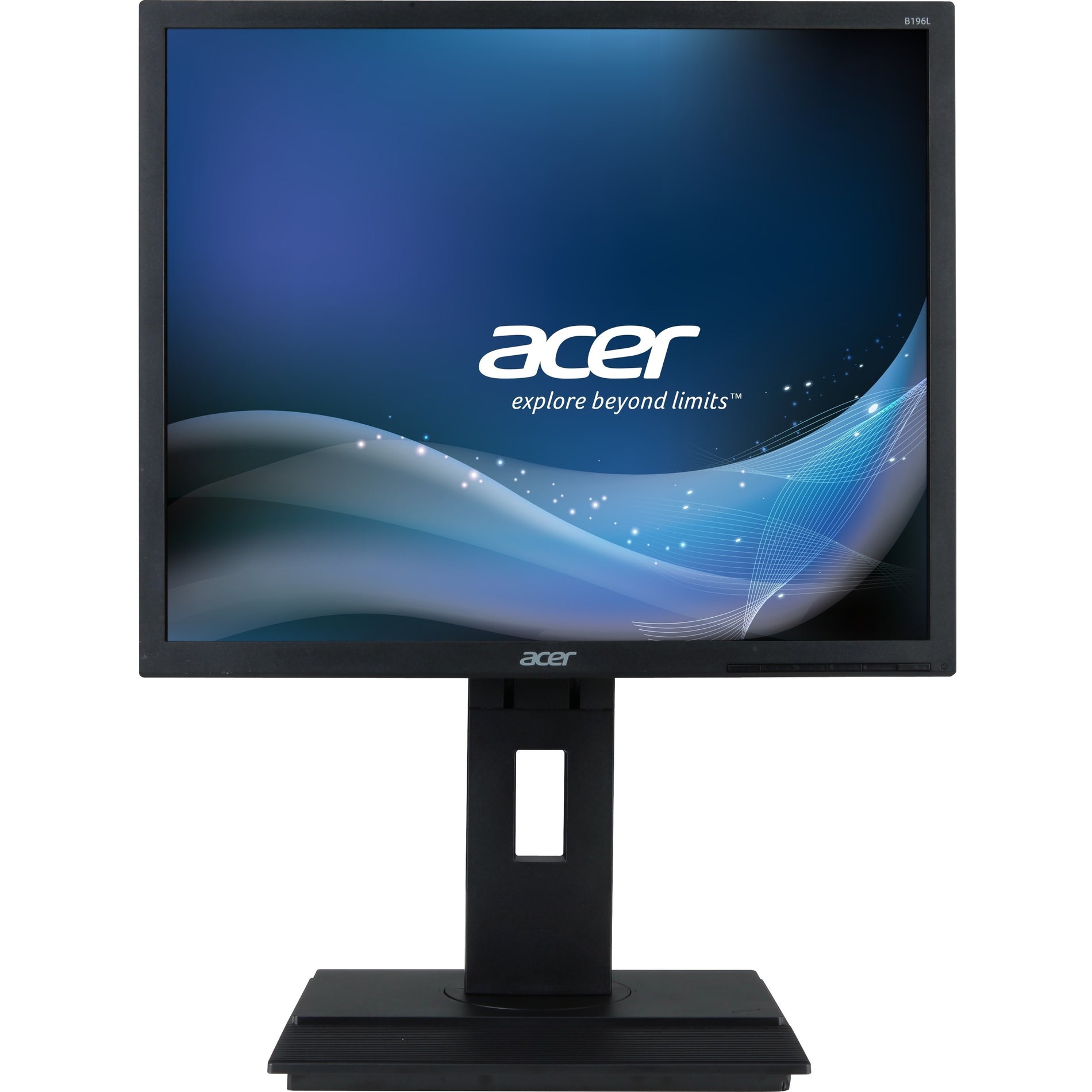 Acer UM.CB6AA.A02 B196L LCD Monitor, 19" 5:4 5ms 250nits LED, VGA DVI (w/HDCP), Height Adjustable, TCO7.0 Dark Grey