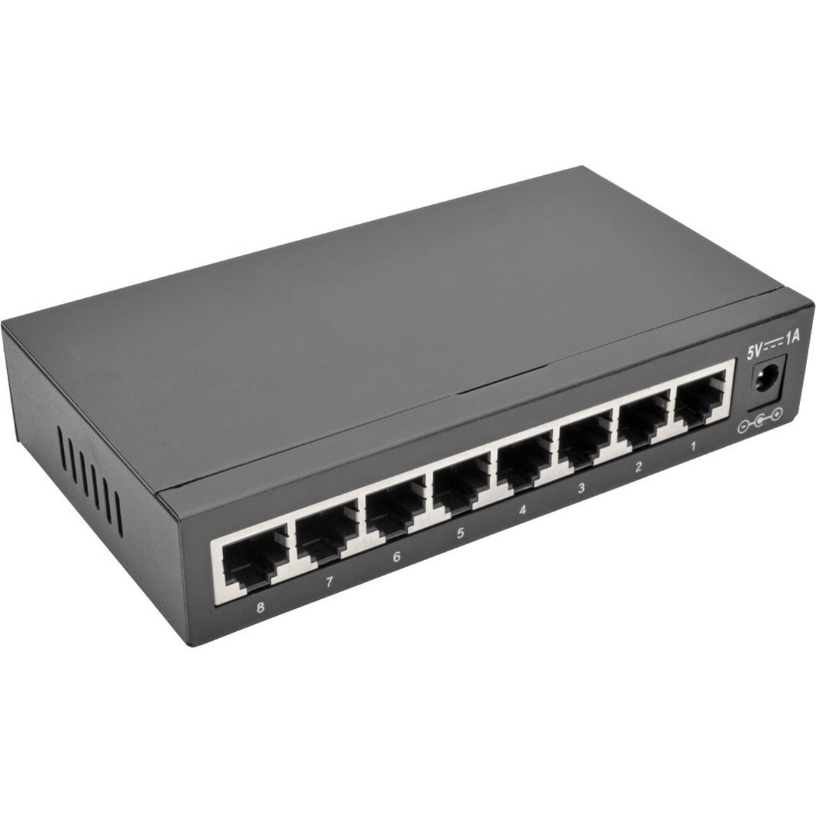 Tripp Lite NG8 8-Port 10/100/1000 Mbps Desktop Gigabit Ethernet Unmanaged Switch, Metal Housing