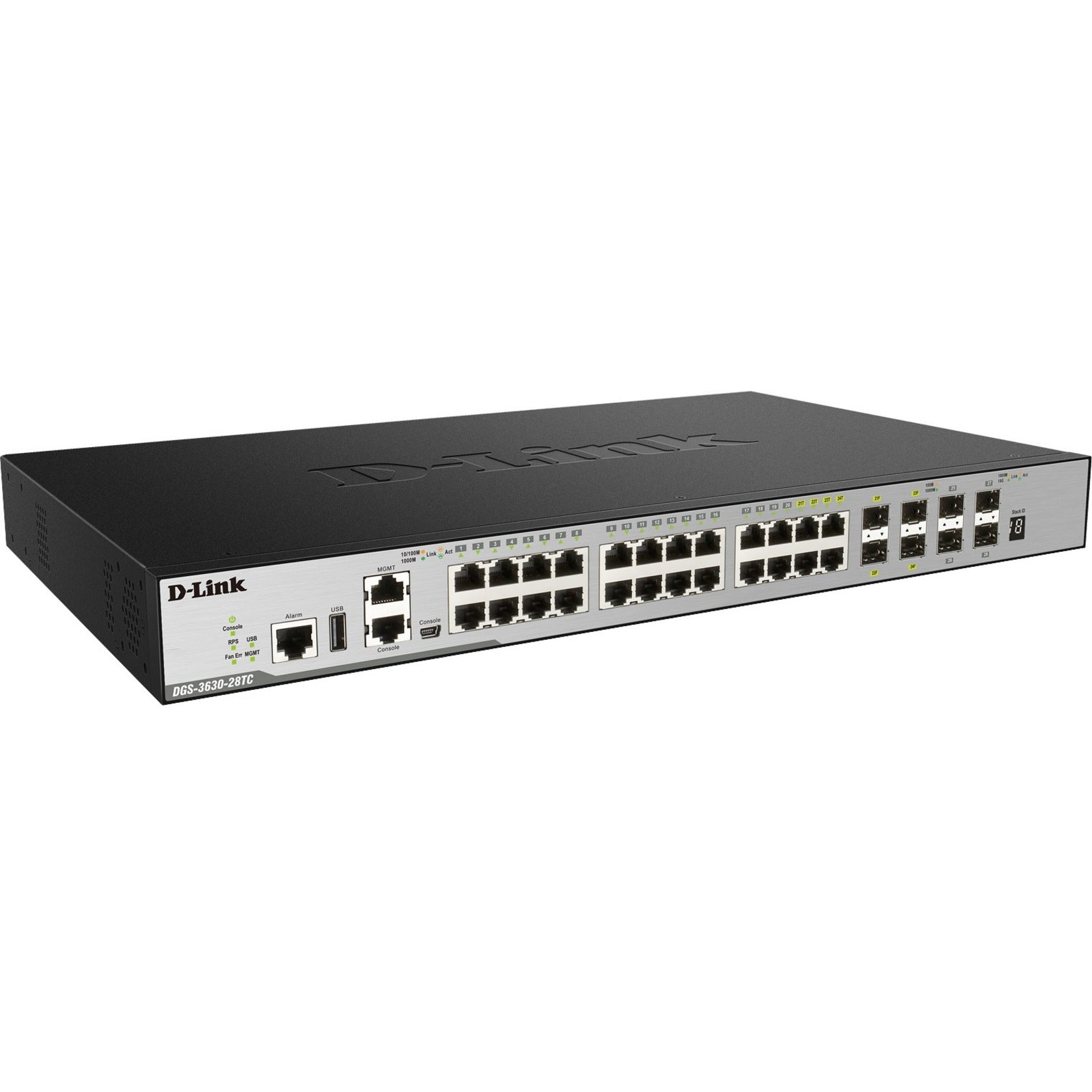 D-Link DGS-3630-28TC/SI 28-Port Layer 3 Stackable Managed Gigabit Switch, 4 10GbE Ports