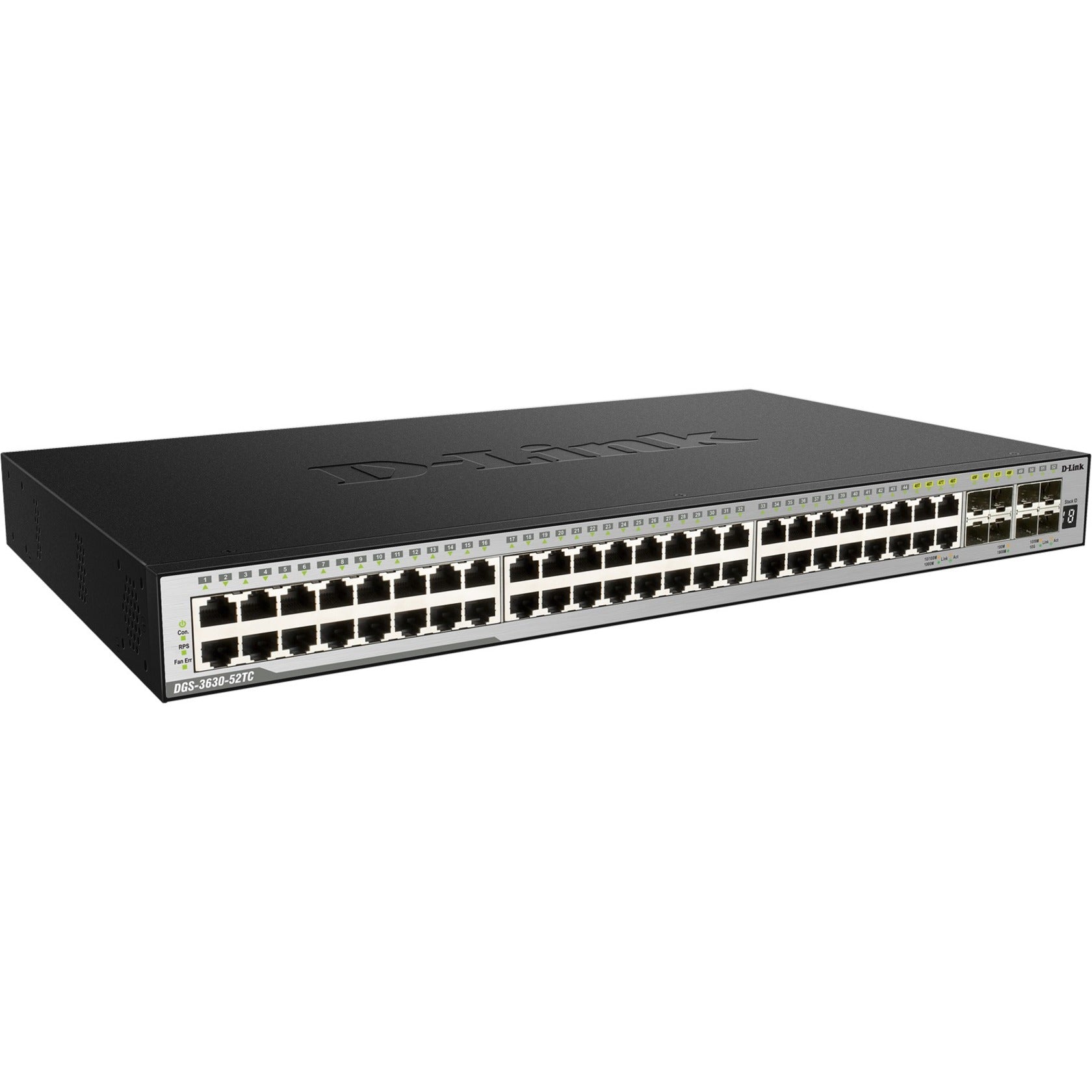 D-Link DGS-3630-52TC/SI 52-Port Layer 3 Stackable Managed Gigabit Switch, 4 10GbE Ports