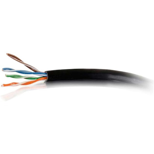 C2G 56027 1000ft Cat6 Bulk Ethernet Cable - Riser CMR-Rated, UTP, Black, Flame Retardant
