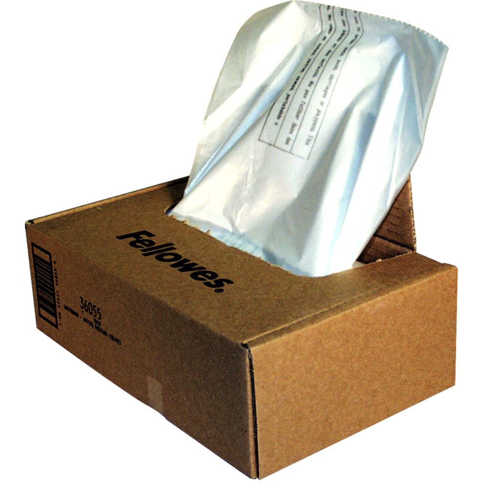 Fellowes 36055 Waste Bags for C-380 Series Shredders, 32 gal, Disposable, Durable, Recyclable