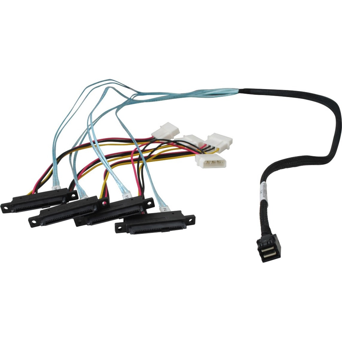 HighPoint 8643-4SAS-1M 1 Meter Cable Length, SFF-8643 to Controller and 4x SFF-8482 to 4x SAS Drives