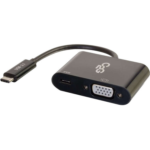 C2G USB C to VGA Adapter with Power Delivery (29533)