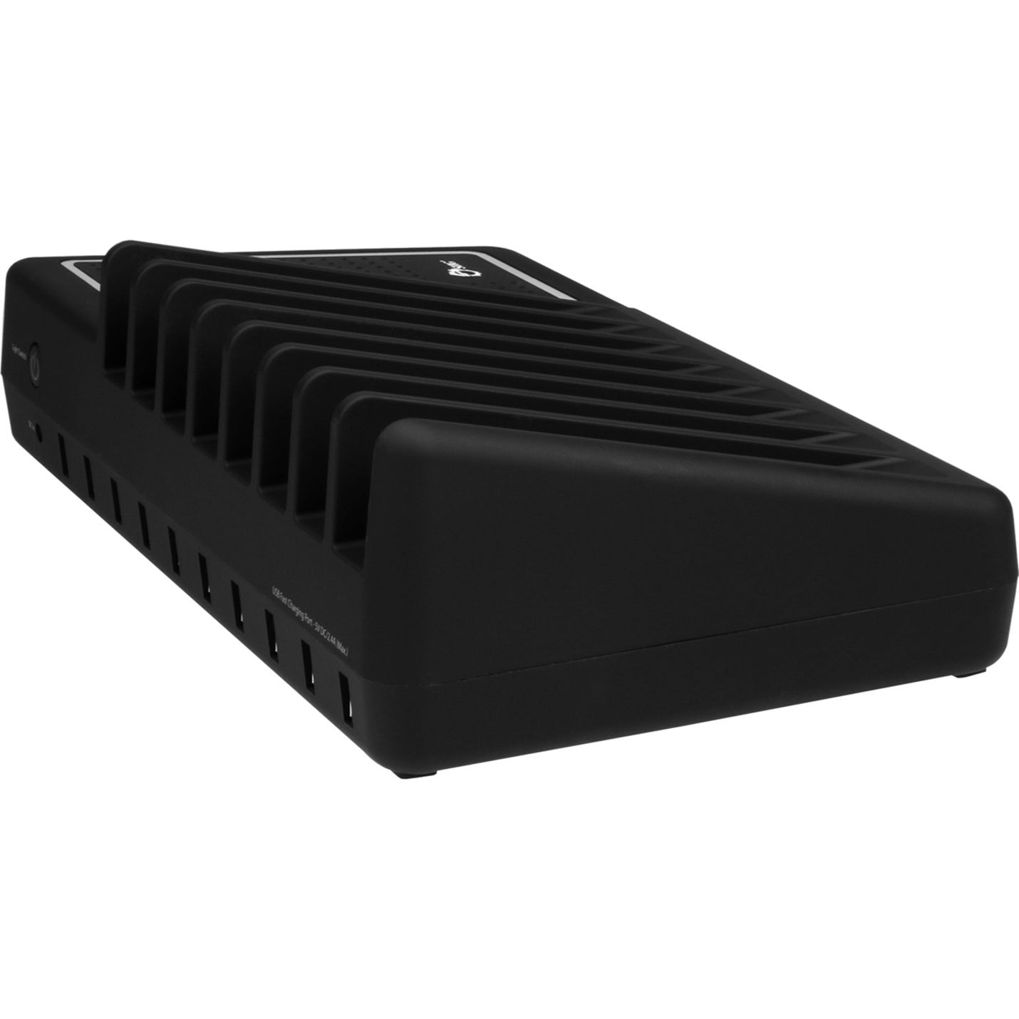 SIIG AC-PW1314-S1 10-Port USB Charging Station with Ambient Light Deck, Charge and Organize 10 USB Devices Simultaneously