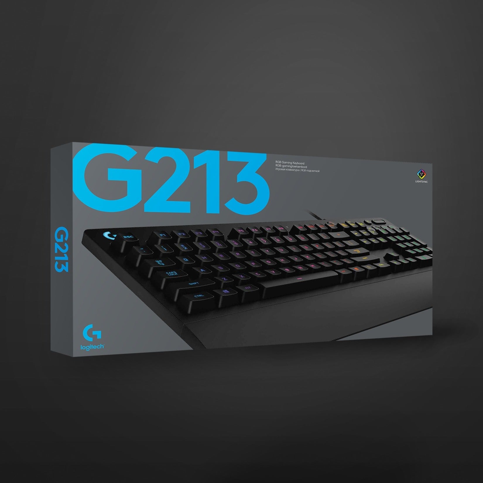 Logitech G213 Prodigy RGB Gaming Keyboard, Spill Resistant, Ultra