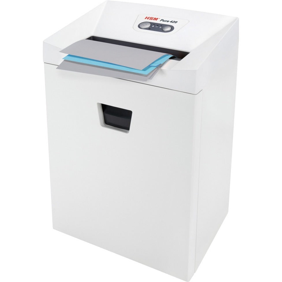 HSM 2343 Pure 420c Cross-Cut Shredder, 16-Sheet Capacity, Overload Protection, P-4 Security Level
