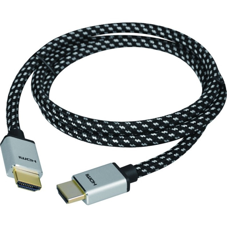 SIIG CB-H20G12-S1 Woven Braided High Speed HDMI Cable 3m - UHD 4Kx2K, Audio Return Channel (ARC), Gold Plated Connectors