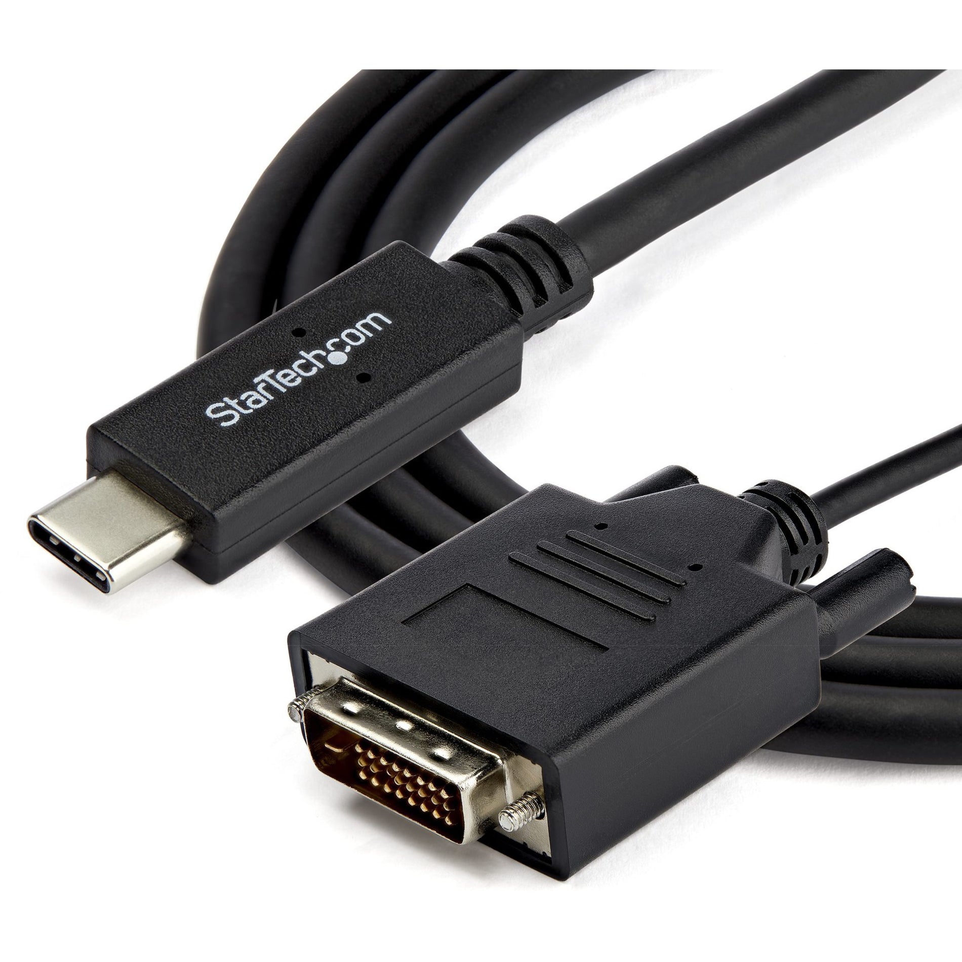 StarTech.com CDP2DVIMM1MB USB-C zu DVI-Adapterkabel - USB-Typ-C zu DVI-Konverter 1m 3 ft. 2560x1600 Plug & Play
