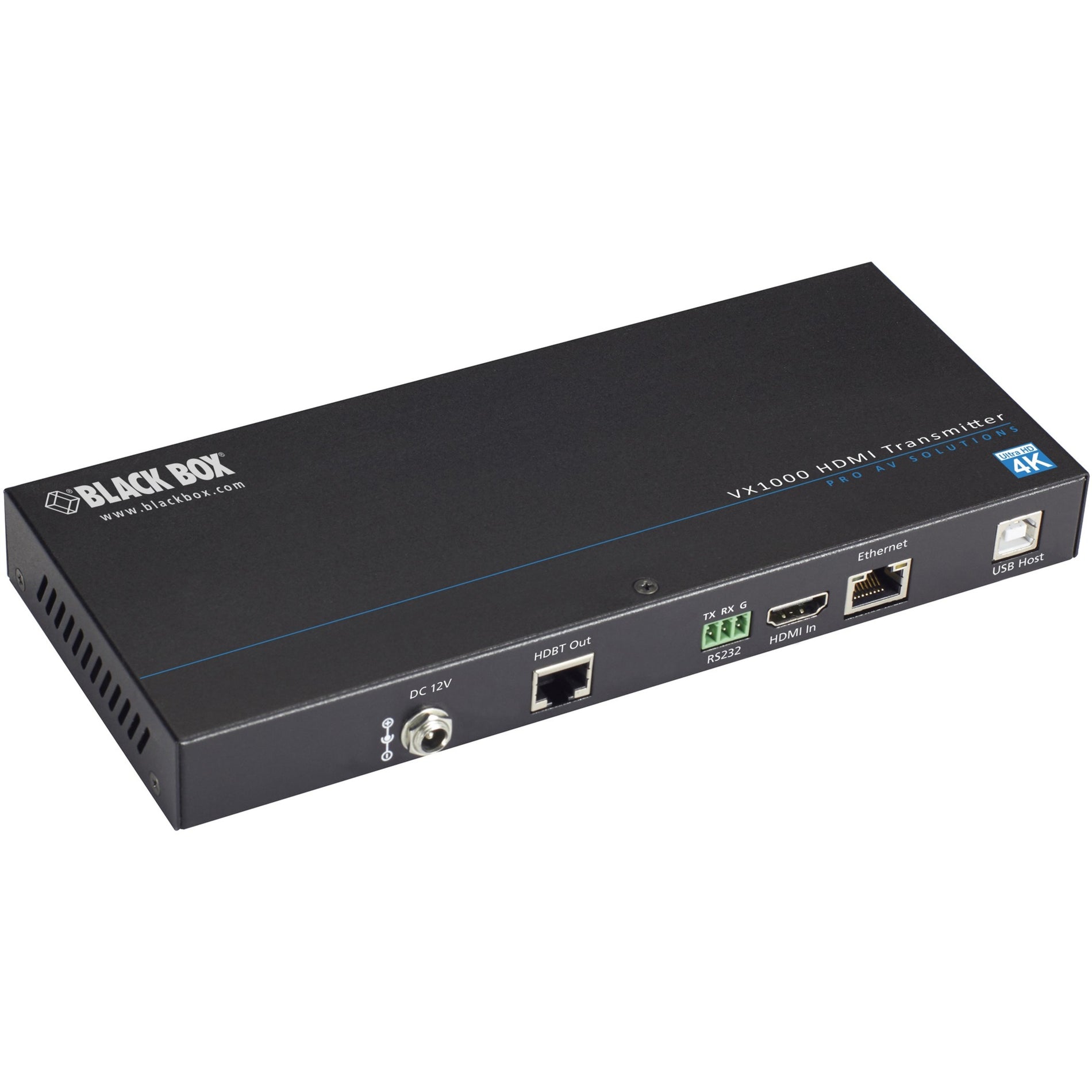 Black Box VX-1001-TX VX1000 Series HDMI Extender Transmitter - 4K, CATx, USB, 330 ft Range