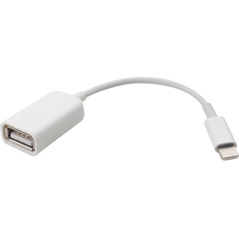4XEM 4XLIGHTNINGUSBF 8-Pin Lightning to USB Female Adapter, Compatible with iPhone, iPad, and More