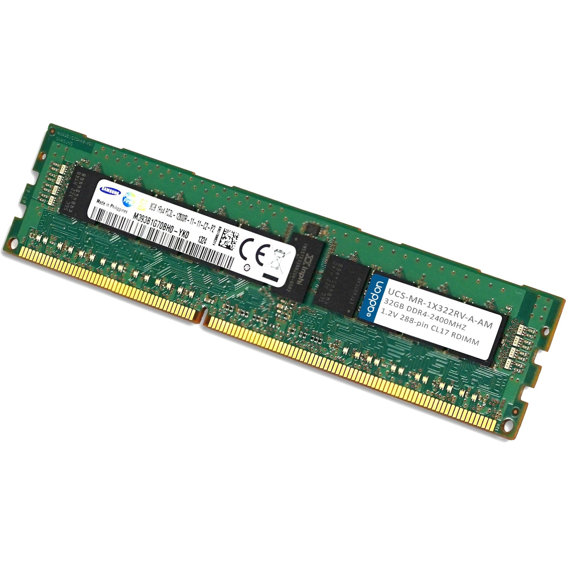 AddOn UCS-MR-1X322RV-A-AM 32GB DDR4 SDRAM Memory Module, 2400 MHz ECC RAM