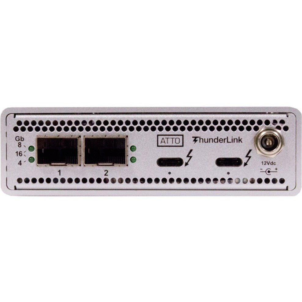 ATTO TLFC-3162-D00 40Gb/s Thunderbolt 3 (2-port) to 16Gb/s FC (2-port) ( Includes SFPs ), High-Speed Data Transfer and Connectivity