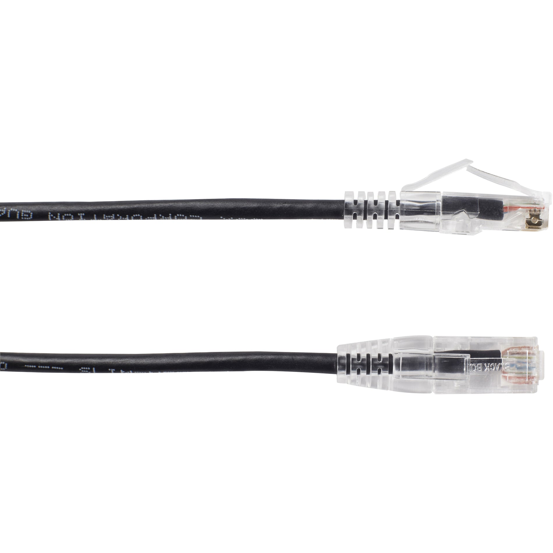 Black Box C6APC28-BK-03 Slim-Net Cat.6a UTP Patch Network Cable, 3 ft, 10 Gbit/s