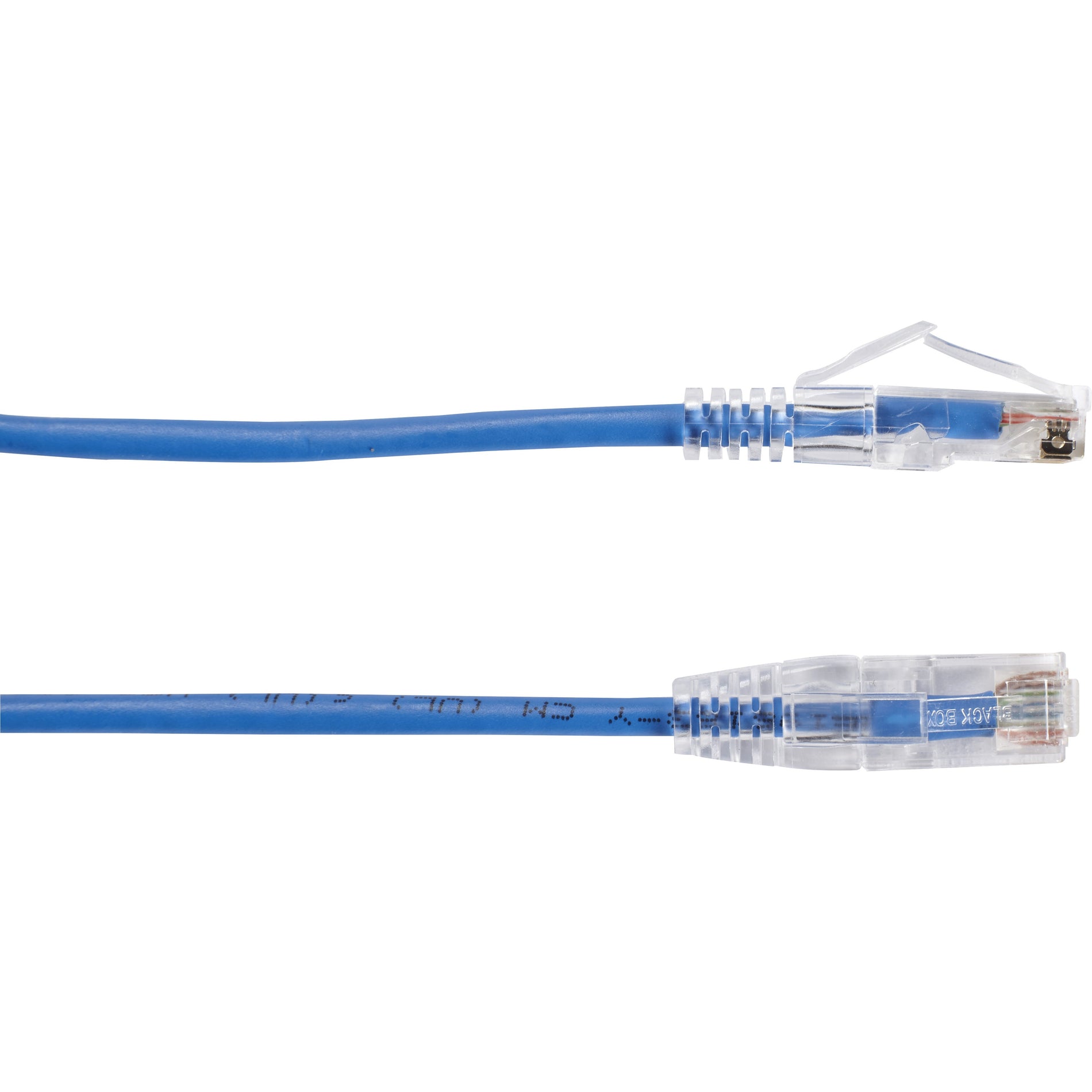 Black Box C6PC28-BL-04 Slim-Net Cat.6 UTP Patch Network Cable, 4 ft, Snagless Boot, 10 Gbit/s Data Transfer Rate, Blue