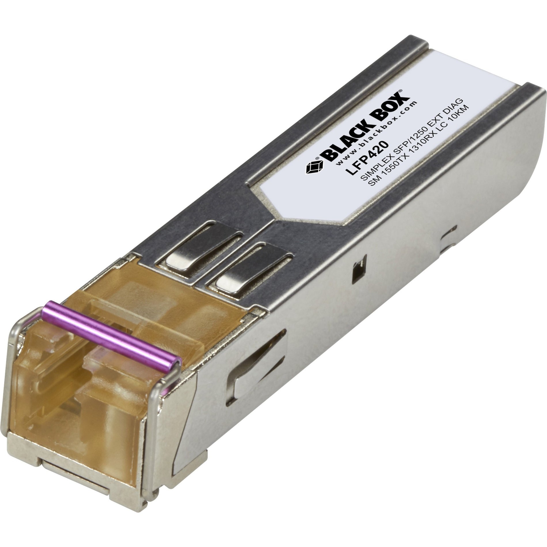 Black Box LFP420 SFP (mini-GBIC) Module, Single-mode, Gigabit Ethernet, 1000Base-X Network