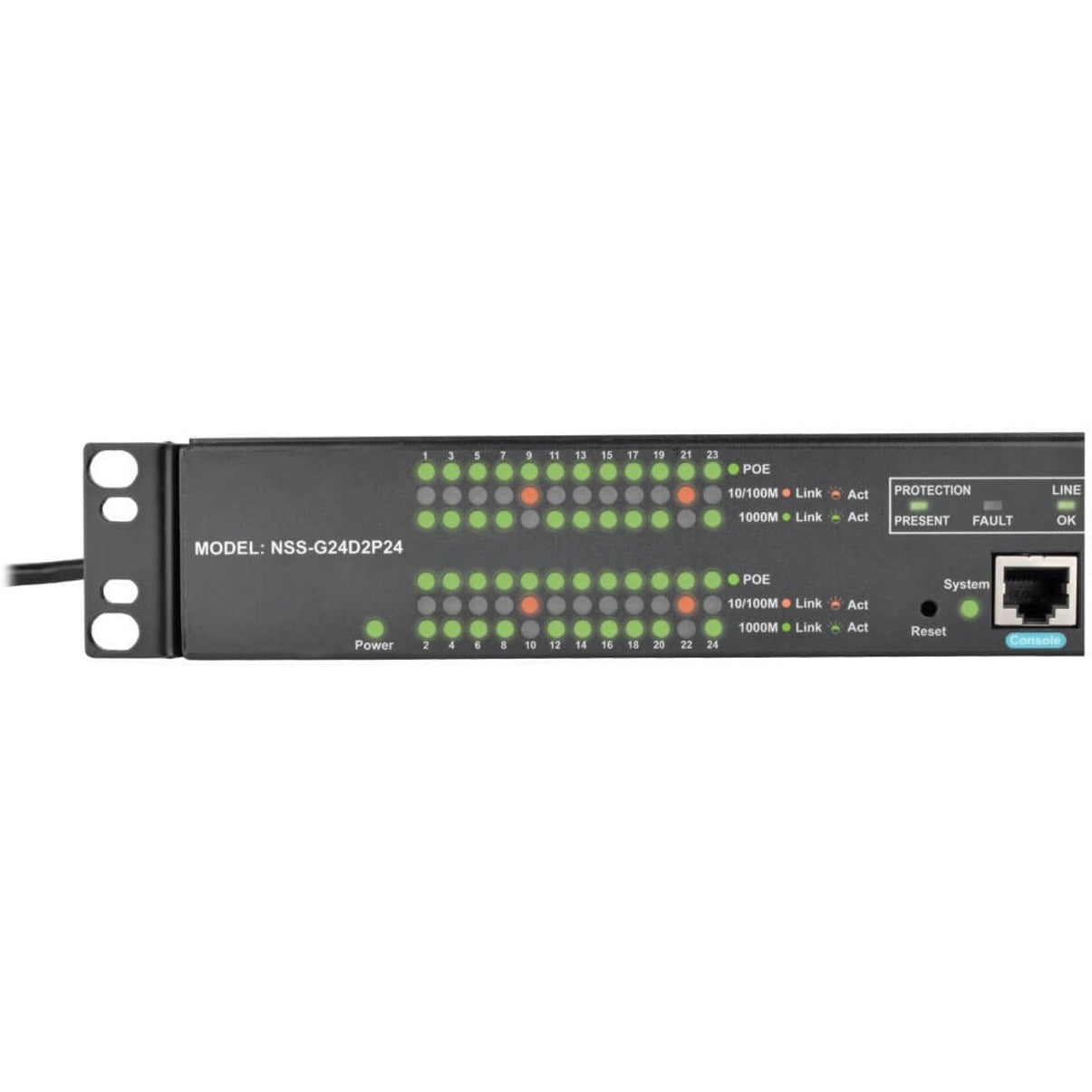 Tripp Lite NSS-G24D2P24 Ethernet Switch, 24 Port Gigabit L2 Managed PoE+ Switch