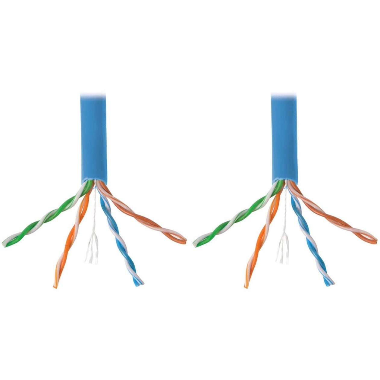Tripp Lite N220-01K-BL Cat6 Gigabit Bulk Stranded PVC Cable, Blue, 1000 ft.