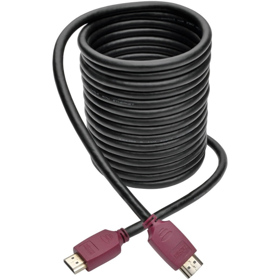 Tripp Lite P569-015-CERT Premium High-Speed HDMI Cable with Ethernet (M/M), 15 ft, UHD 4K, Lifetime Warranty