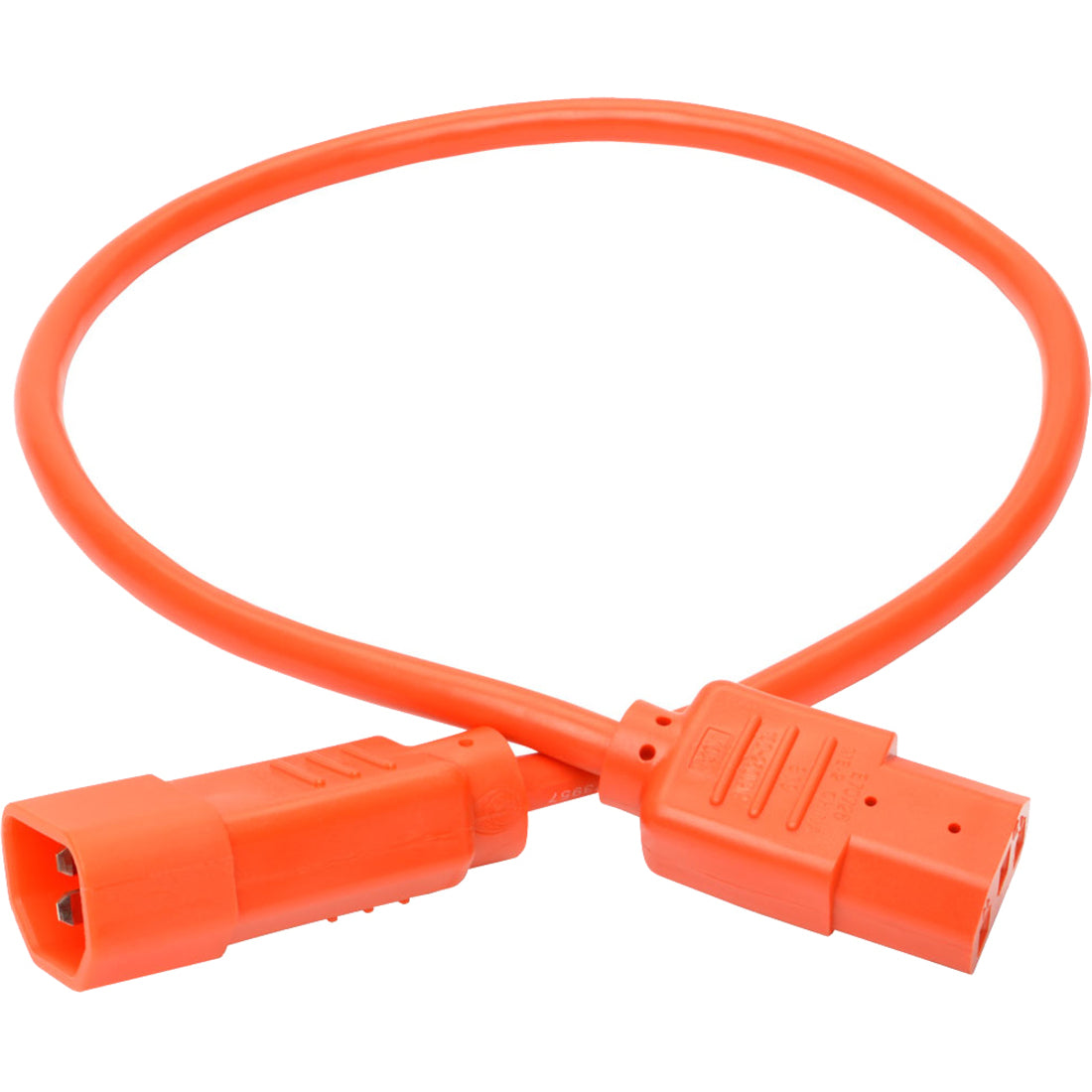 Tripp Lite P004-002-AOR Power Extension Cord, 10A, 18 AWG, 2 ft, Orange