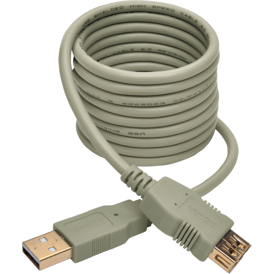 Tripp Lite U024-006-BE USB 2.0 Hi-Speed Extension Cable (M/F), Beige, 6 ft.
