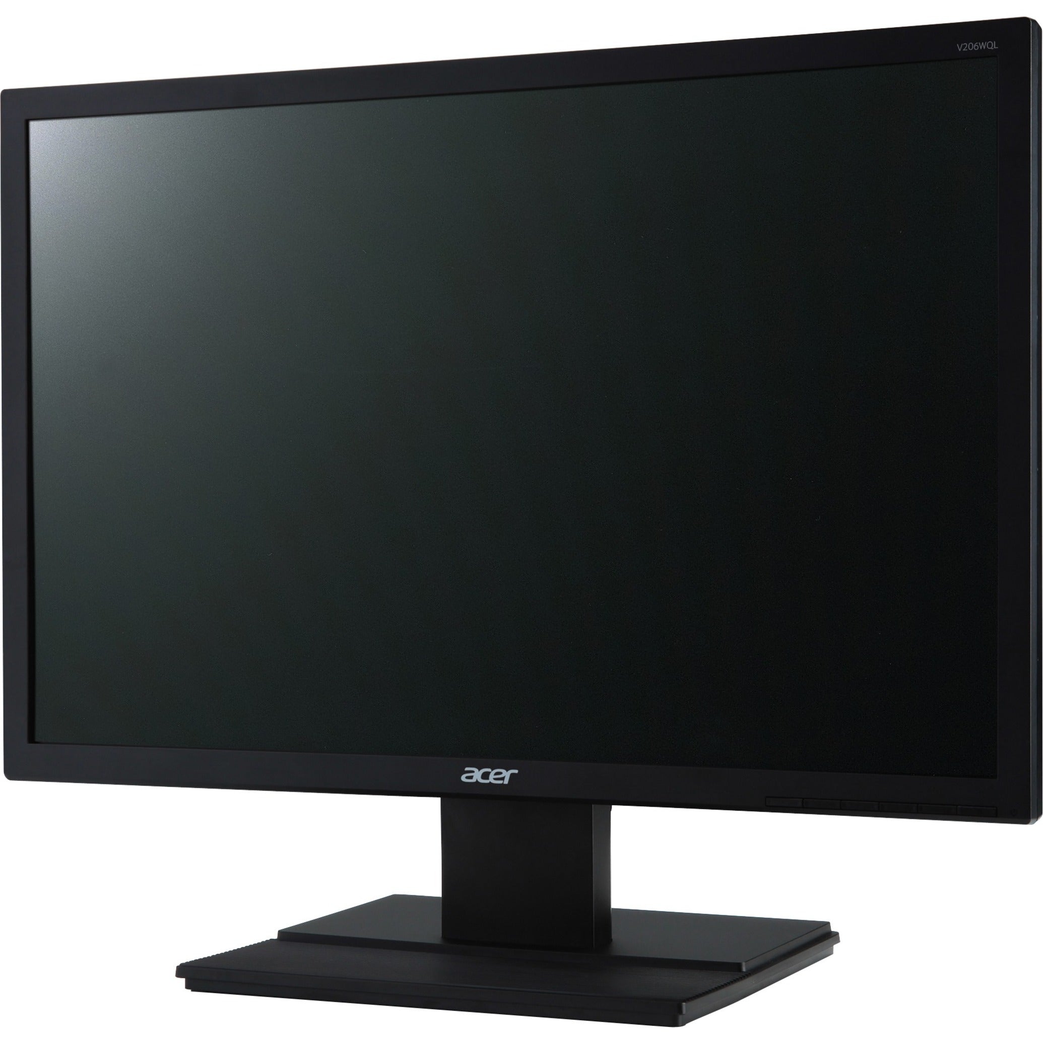 Acer UM.IV6AA.004 V206WQL Widescreen LCD Monitor, 19.5, 16:10, 6ms, 250 Nit, LED, Black