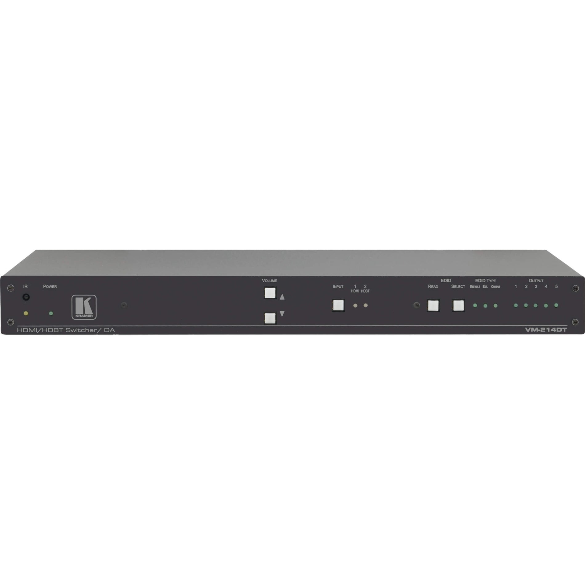 Kramer VM-214DT Audio/Video Distribution Amplifier, 4096 x 2160 Maximum Video Resolution, 7 Year Limited Warranty