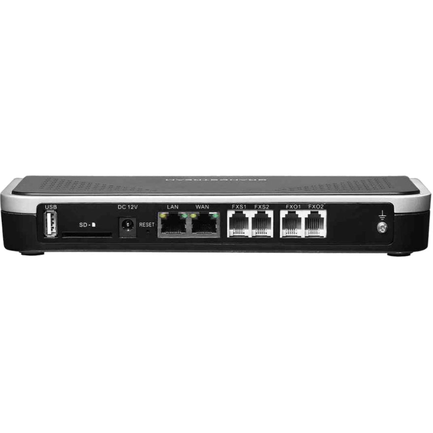Grandstream UCM6202 VoIP Gateway, 2 FXO Ports, 2 FXS Ports, 2 Network Ports