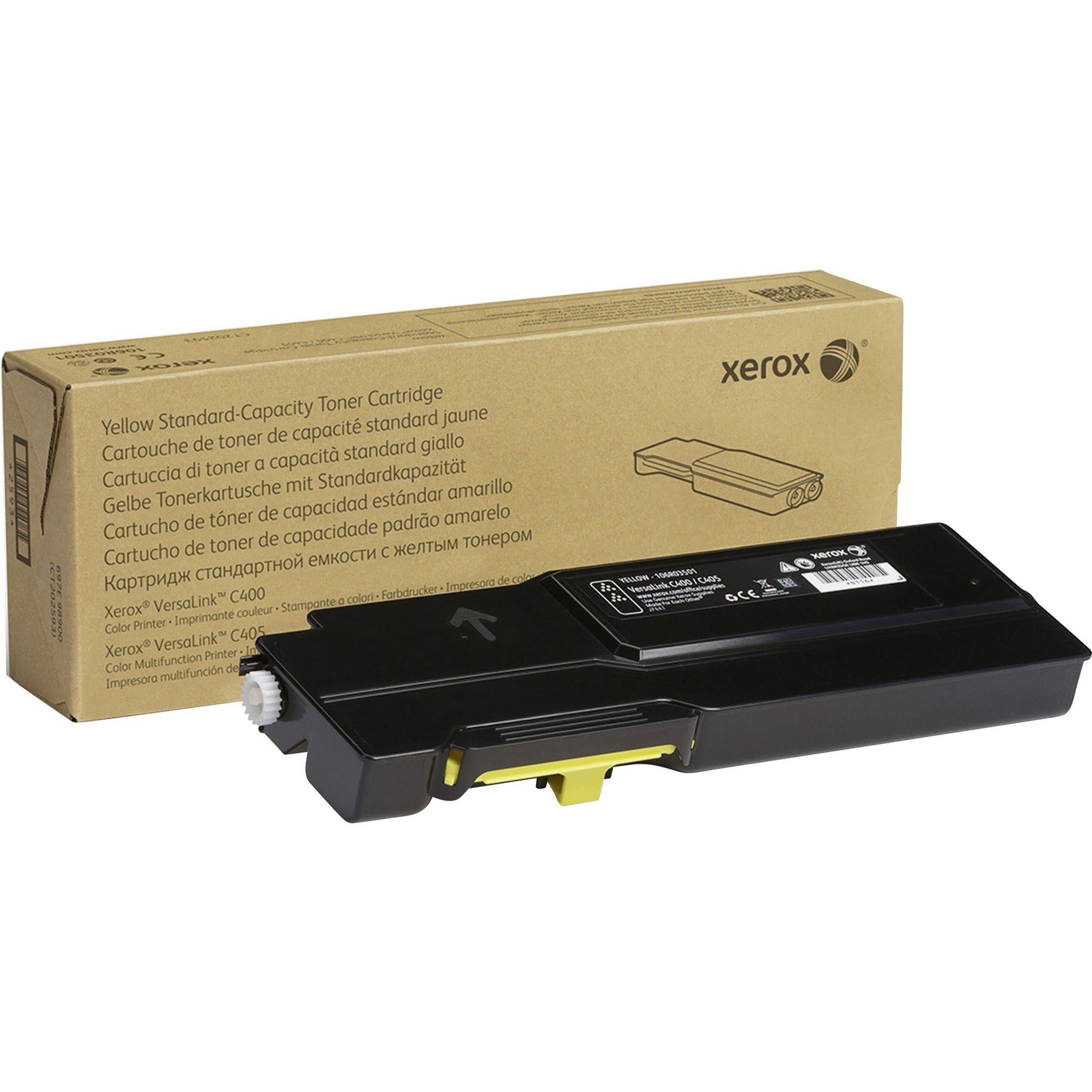 Xerox 106R03501 Toner Cartridge, Yellow, 2500 Pages Standard Yield