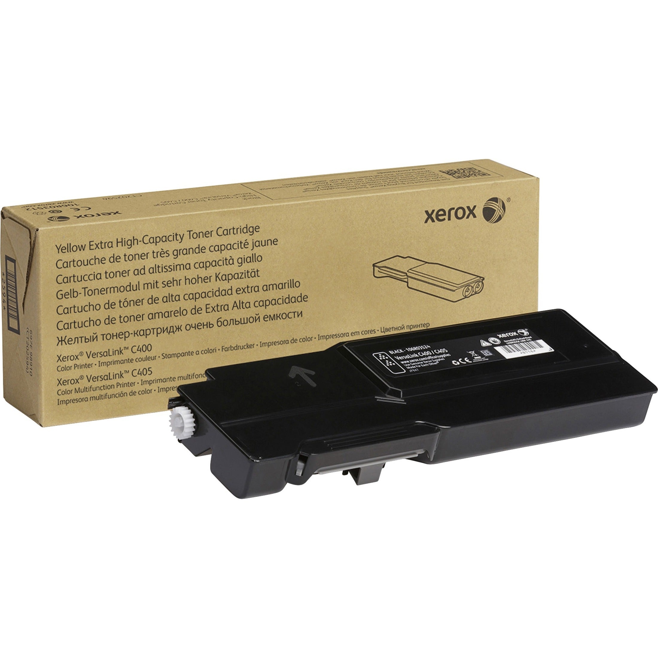 Xerox 106R03524 Genuine Black Extra High Capacity Toner Cartridge For The VersaLink C400/C405, 10500 Page Yield