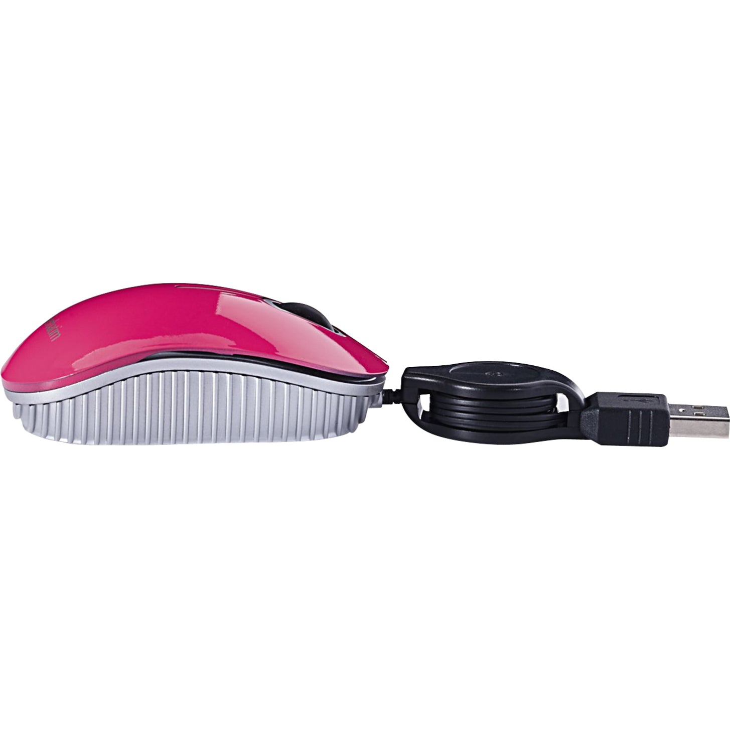 Verbatim 98618 Mini Travel Optical Mouse, Pink, USB 2.0, 1 Year Warranty