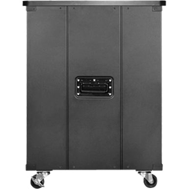 Claytek WD-1560-WT 15U 600mm Depth Simple Server Rack with Wood Top, Floor Standing, 220 lb Capacity