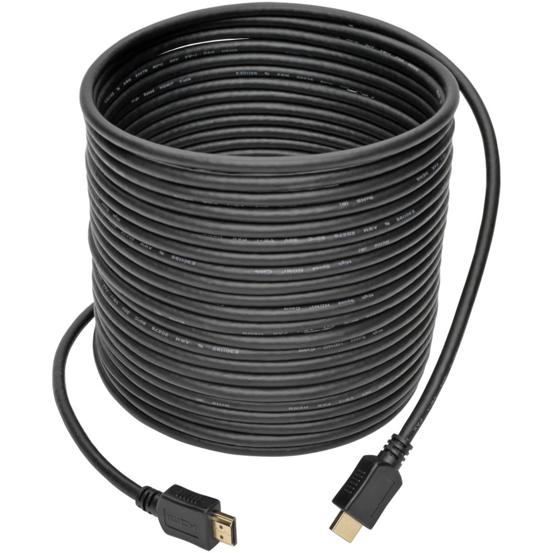 Tripp Lite P568-040 High-Speed HDMI Cable, Ultra HD 40-ft., Black, Flexible, EMI/RF Protection