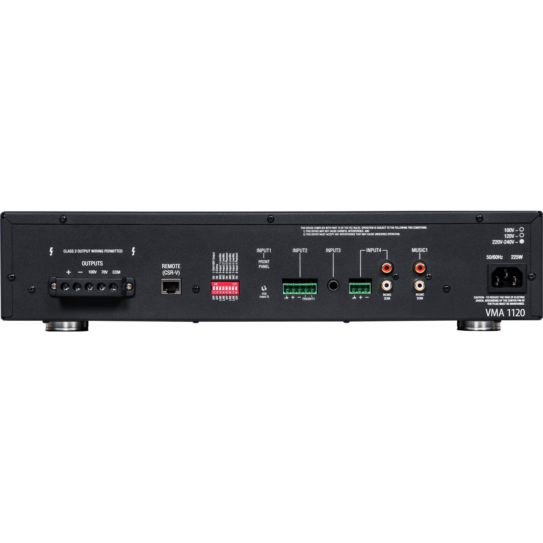 JBL Commercial NVMA1120-0-US VMA1120 Amplifier, 120W Mixer Amp, 1 Channel, USB, Ethernet