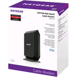 Netgear CM700-100NAS DOCSIS 3.0 High Speed Cable Modem, 1433.6 Mbit/s Broadband Transmission Speed