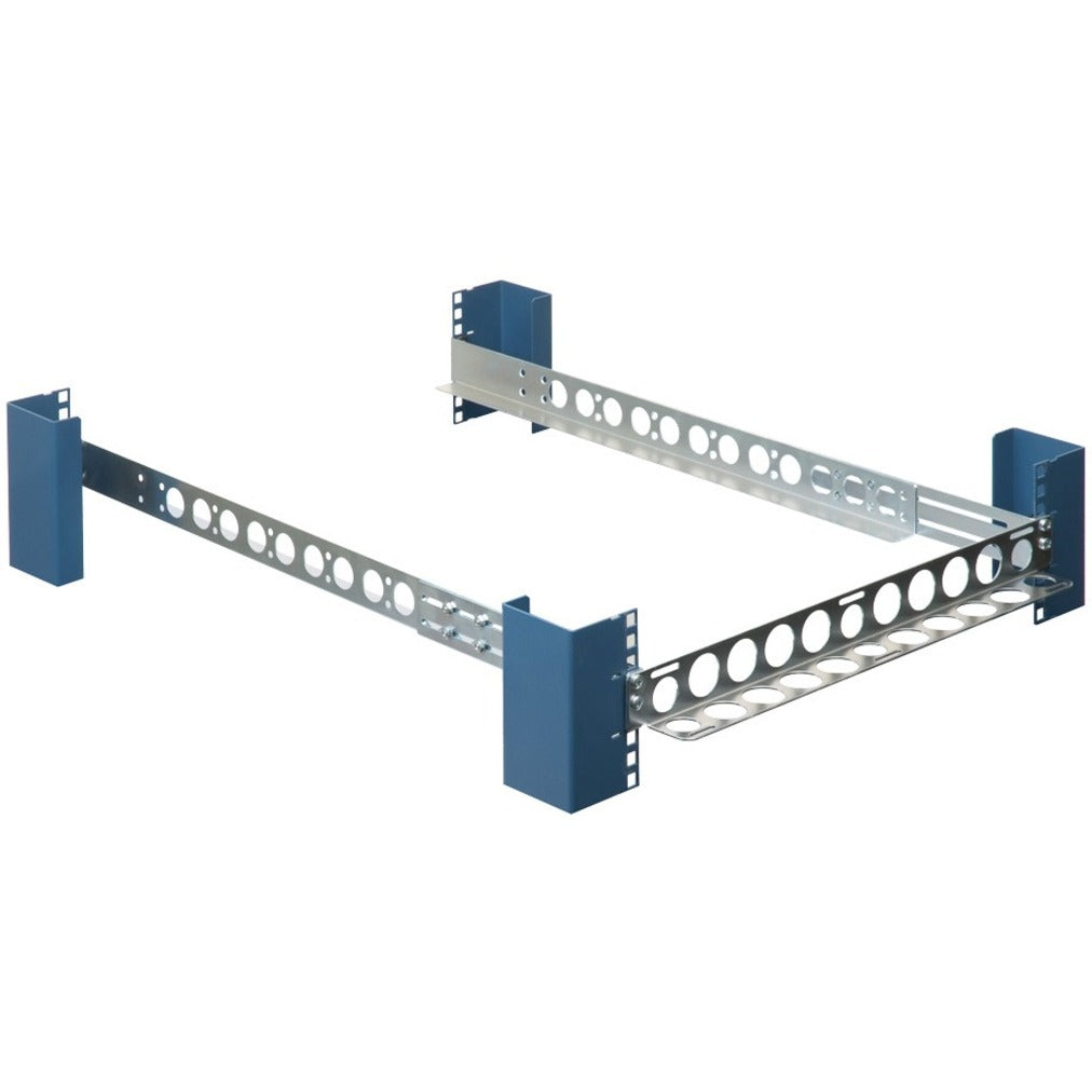 Rack Solutions 1UKIT-109 1U Universal Rail 24in (D) with Wirebar, TAA Compliant, 45 lb Load Capacity
