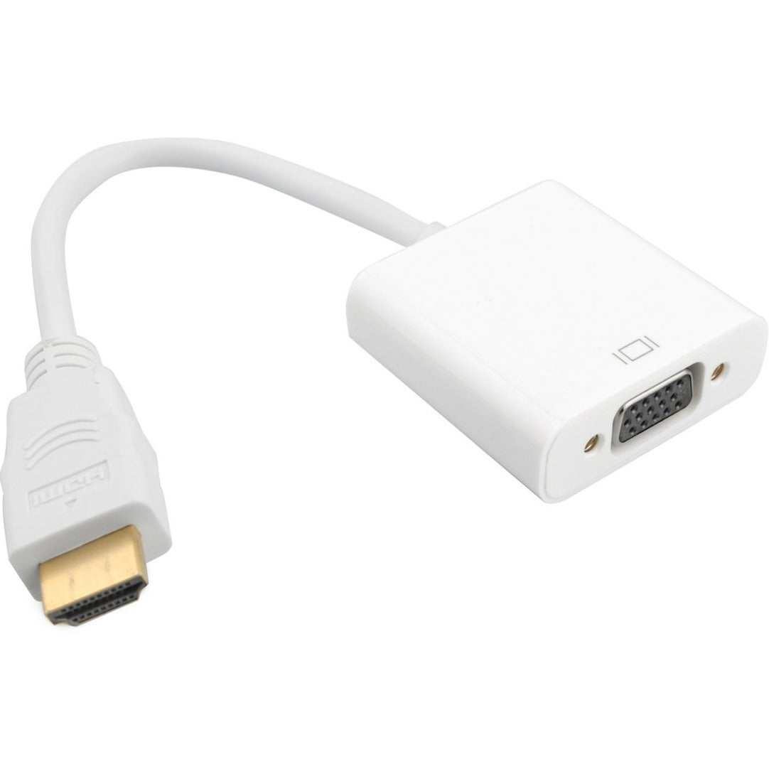 4XEM 4XHDMIVGAFA HDMI to VGA Adapter, Active, 10" Cable Length, 1920 x 1080 Supported Resolution