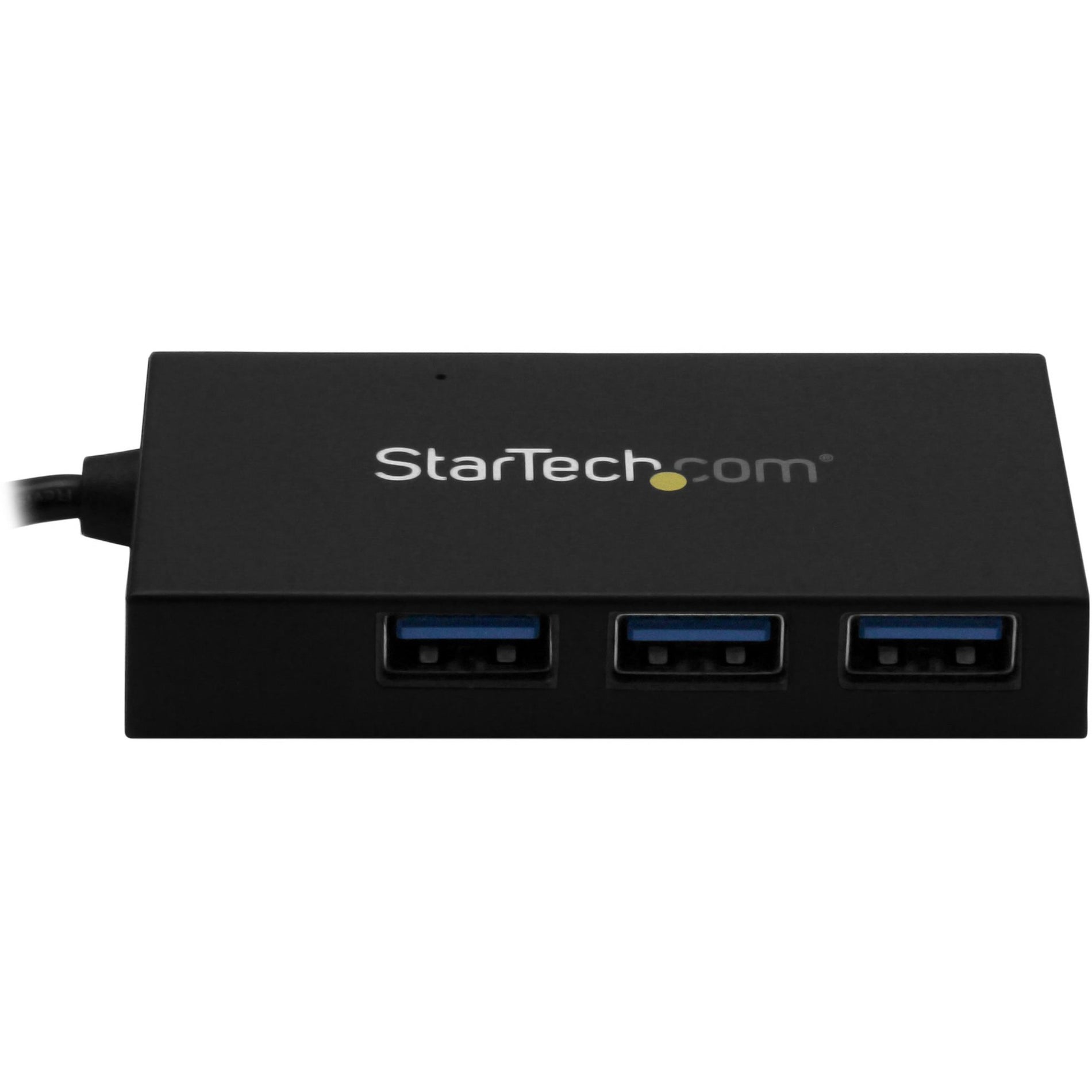 StarTech.com HB30A3A1CFB 4 Port USB Hub - USB 3.0 - USB A to 3x USB A and 1x USB C - USB Port Expander, 4 USB 3.0 Ports