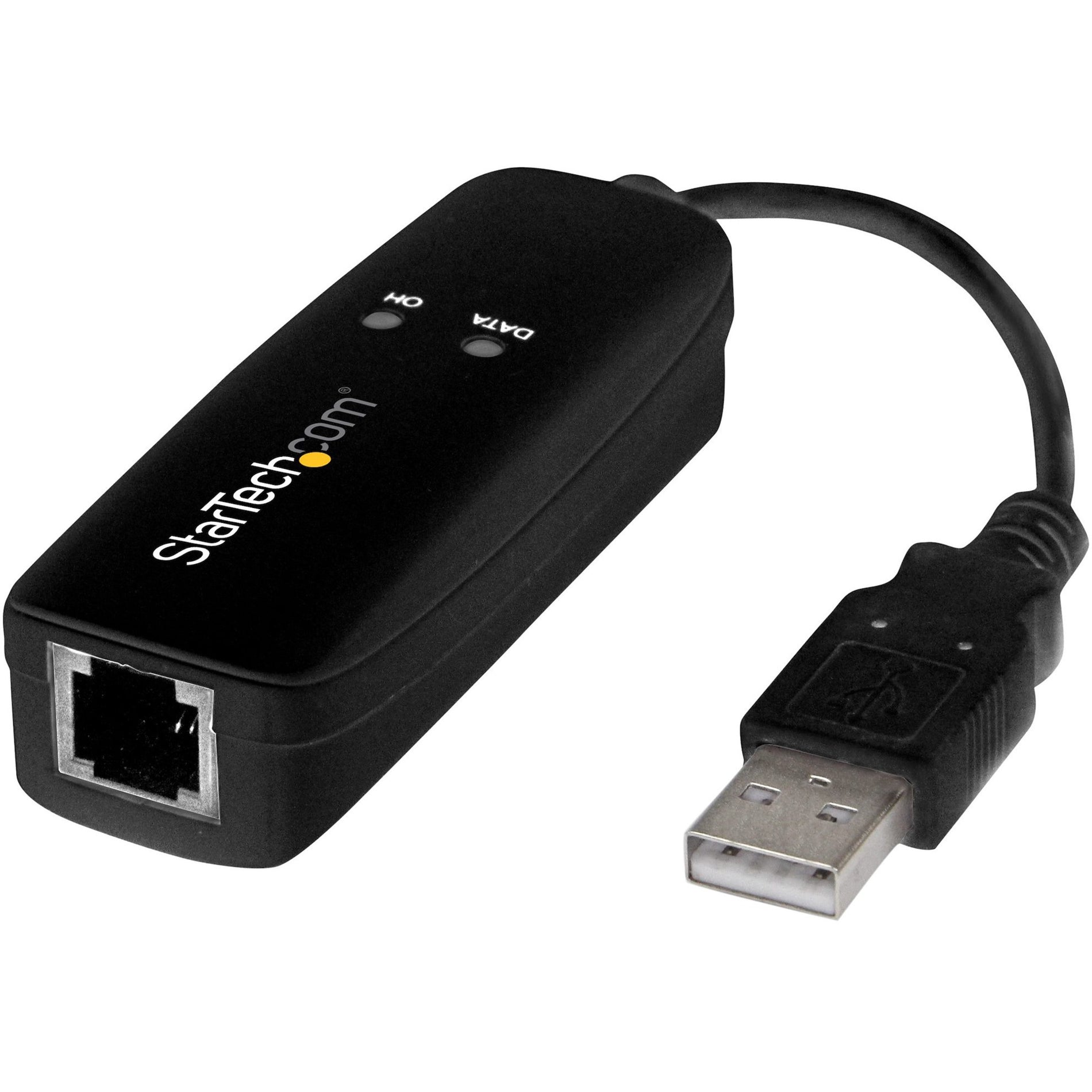 StarTech.com USB56KEMH2 56K USB Dial-Up and Fax Modem - V.92 - External, 2 Year Warranty, RoHS, REACH, WEEE