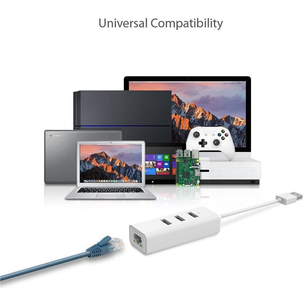 TP-Link UE330 USB 3.0 3-Port Hub & Gigabit Ethernet Adapter, High-Speed Data Transfer and Network Connection