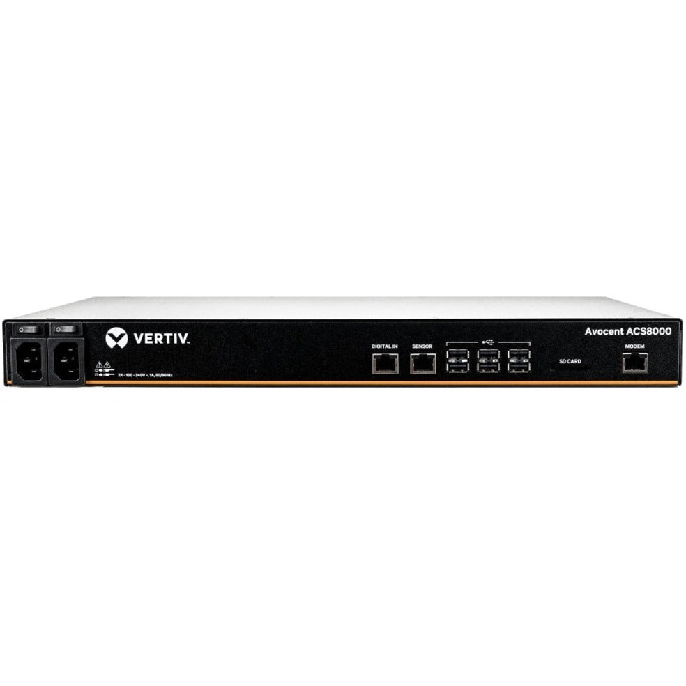 Vertiv Avocent 8-Port ACS8000 Console System with Dual AC Power Supply (ACS8008MDAC-400)